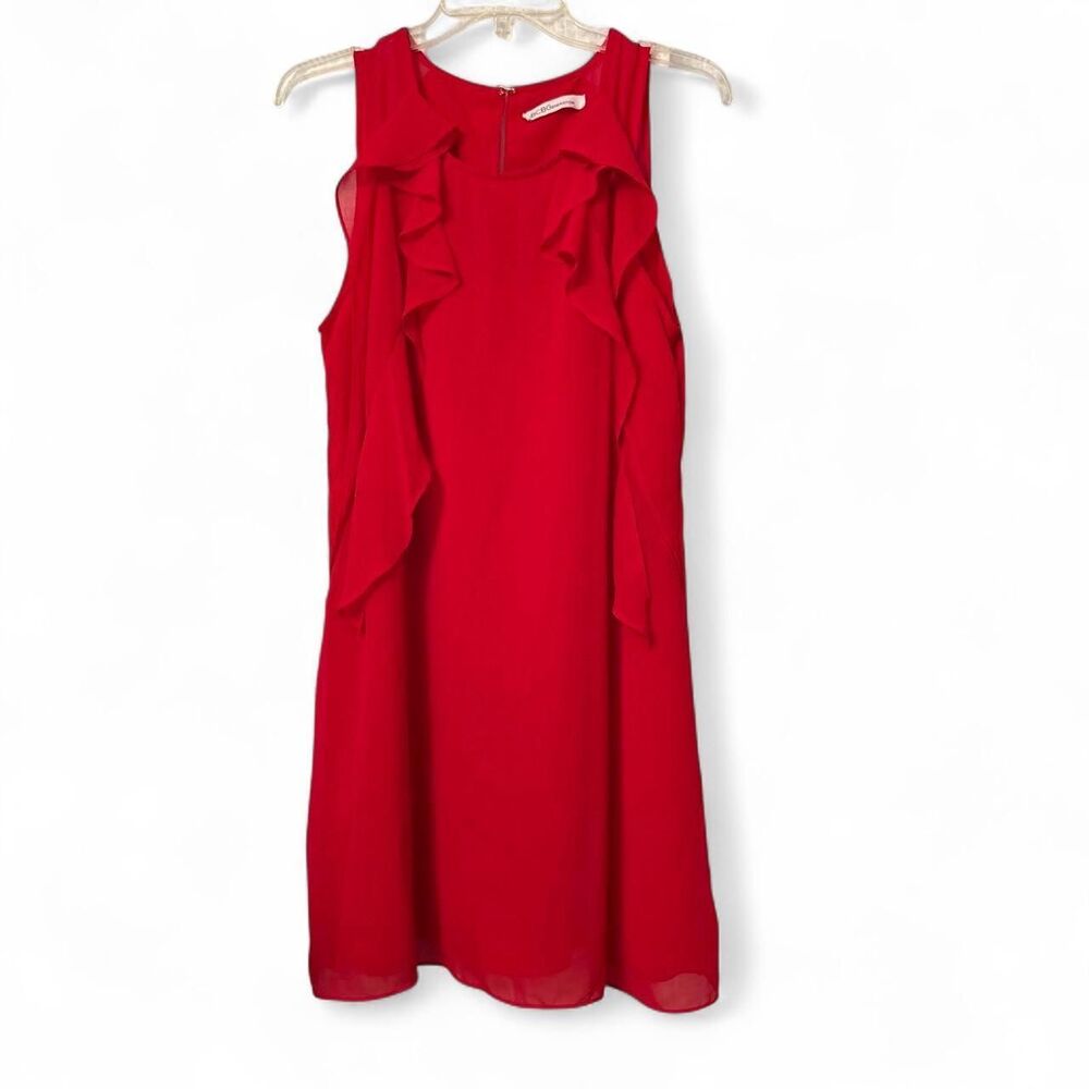 Bcbgeneration Women's Red Ruffle Dress